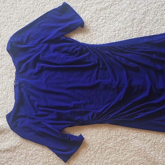 Vince Camuto Midi dress cob cobalt purple women’s size 8 - Picture 6 of 14